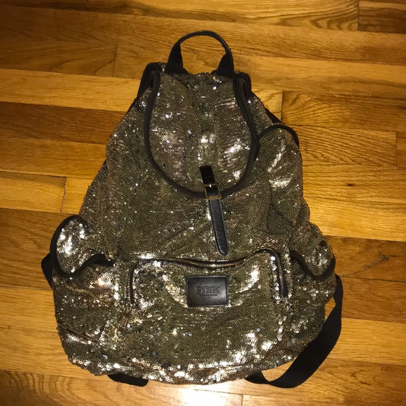 PINK Victoria's Secret Handbags - VS PINK Sparkle Backpack